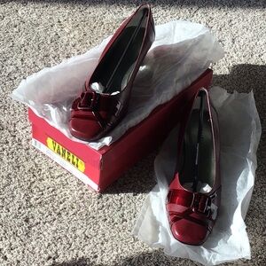 New Vaneli Red Heels Classic Patent Leather